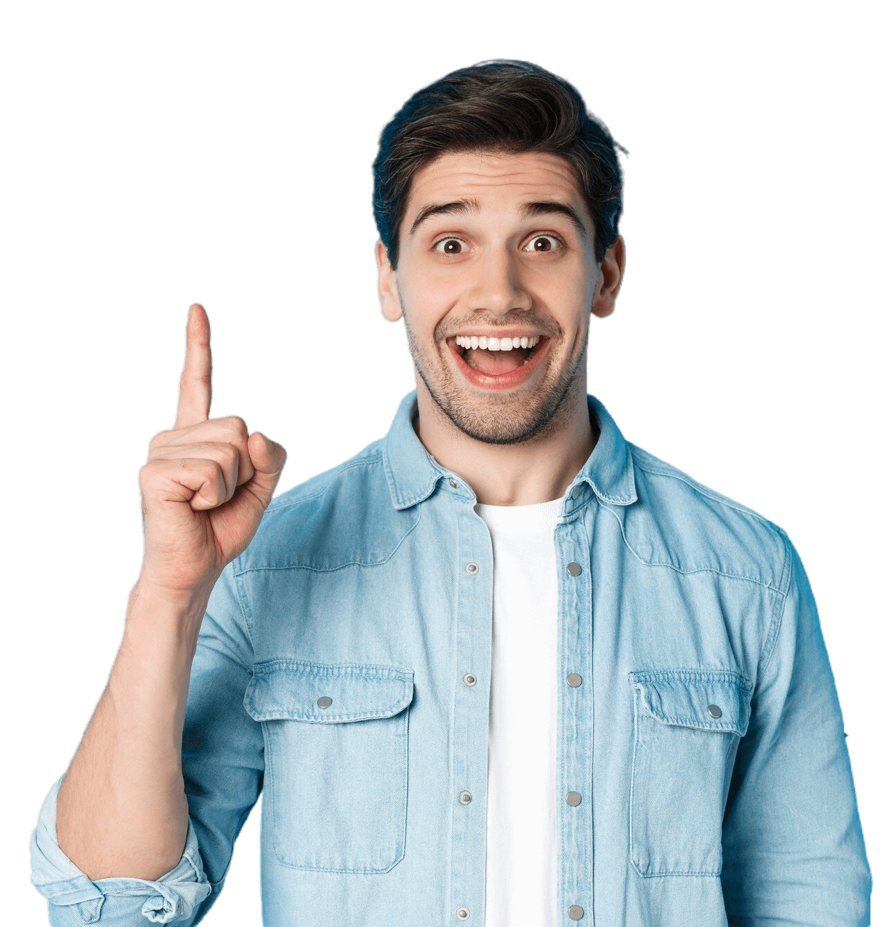 closeuphandsomebeardedguysmilingshowingfingernumberonestandingbluebackground1_m0ntu_1270