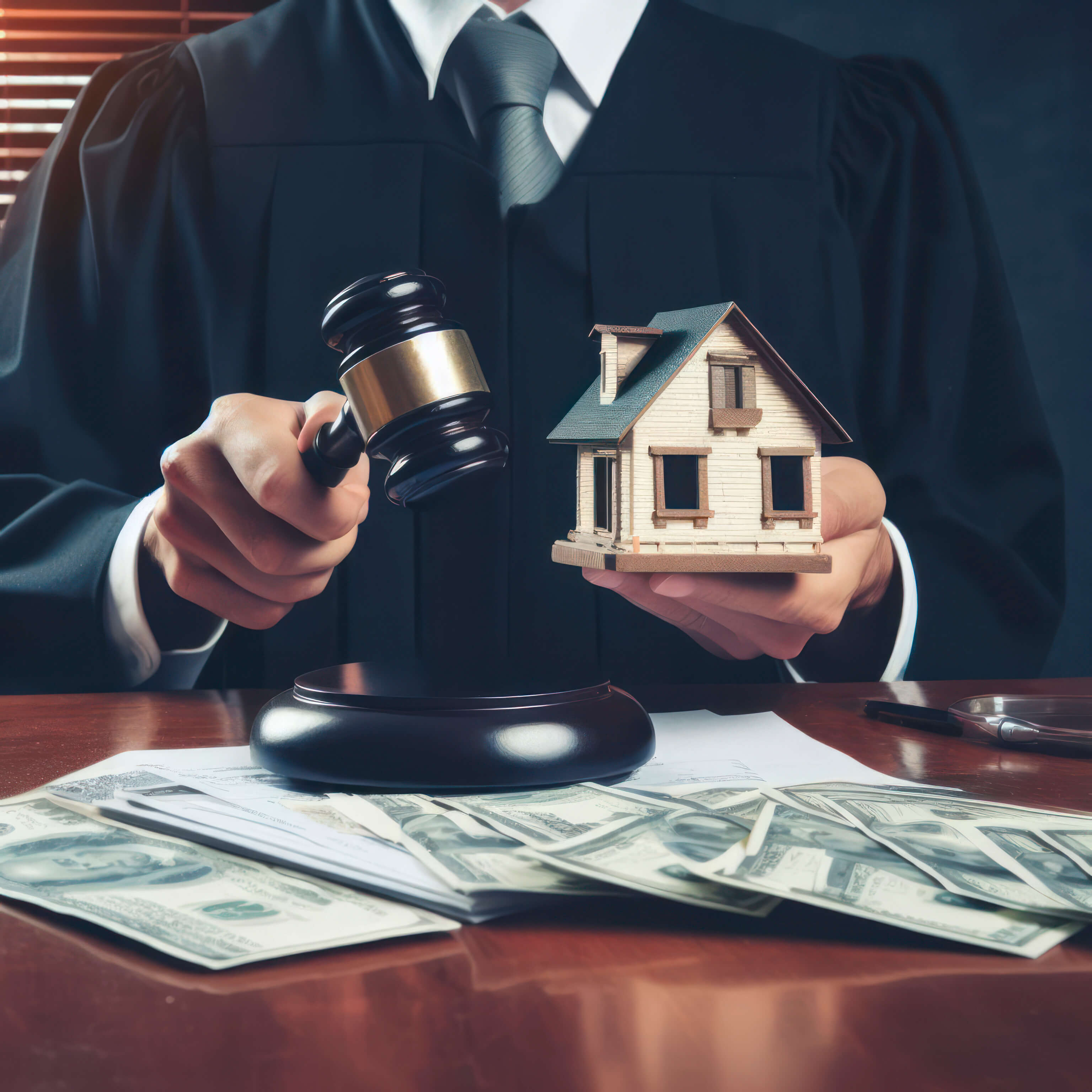 judgeauctionrealestateconceptlawhammerhousemodelaigenerative_y1nzc_3072