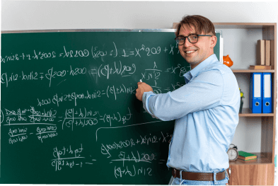 youngmaleteacherwearingglassesexplaininglessonhappypositivesmilingstandingnearblackboardwithmathematicalformulasclassroom1_u3nzc_393