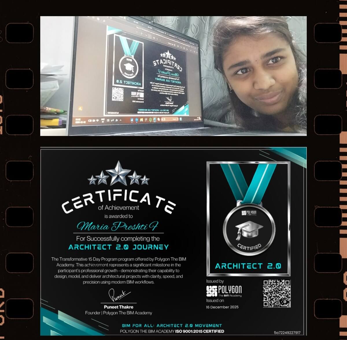 Polygon graduate Maria Preshti